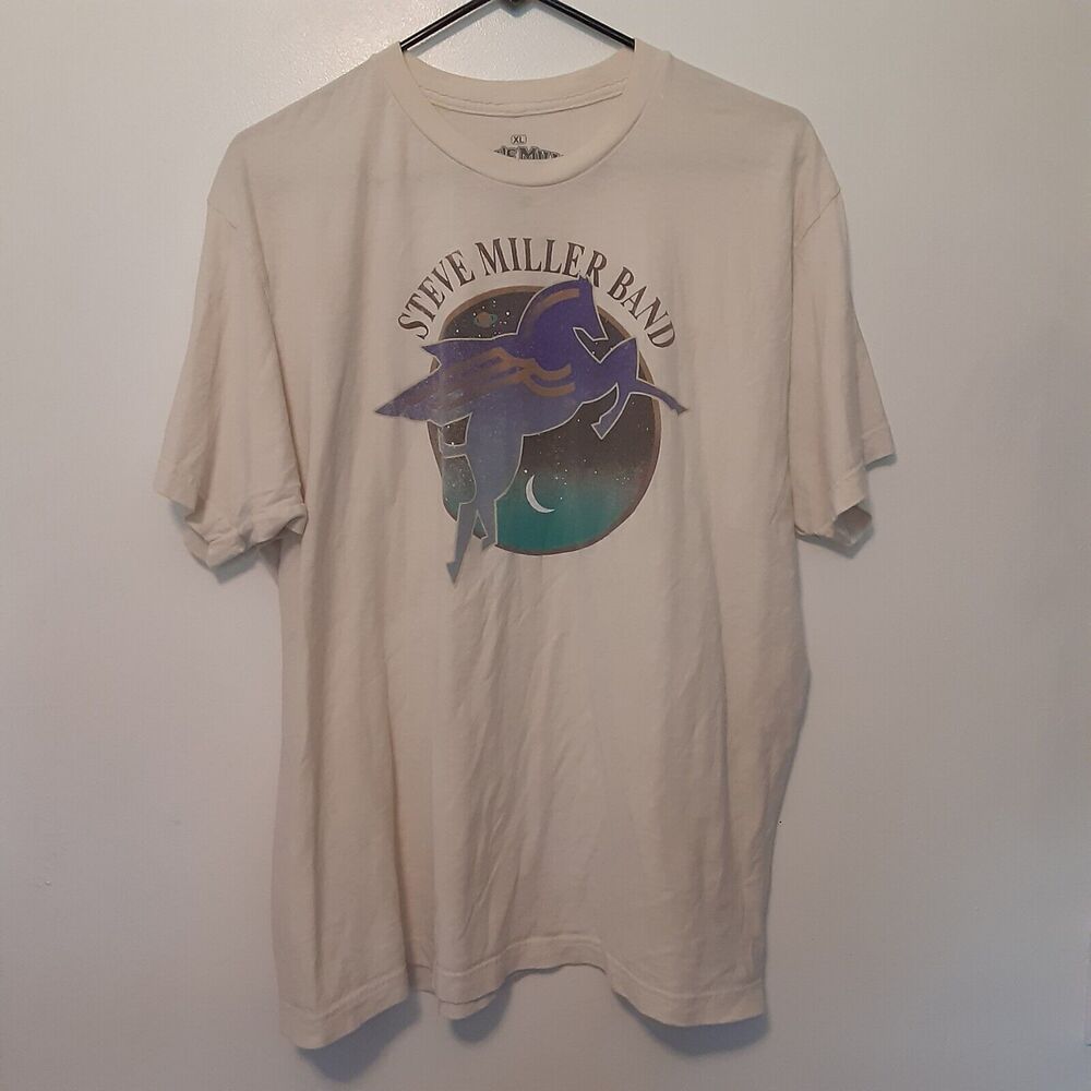 Steve Miller Band T Shirt Adult Mens XL White Short Sleeve Ripple Junction Music - Picture 2 of 6